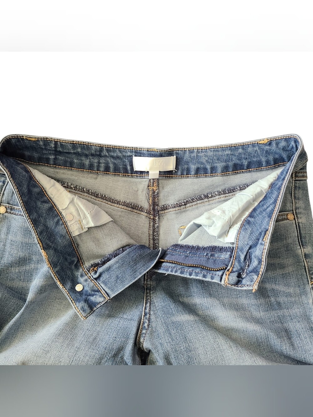 1822 | CROPPED STRAIGHT LEG JEANS | SIZE 8 - Picture 4 of 12